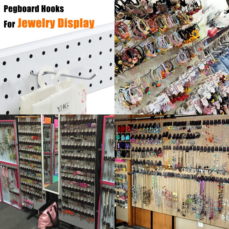 Scartink Pegboard Hooks Pegboard Accessories 4 inch Pegboard Organizer Kit for Garage Organization Tool Storage  25 Pack - Image 3